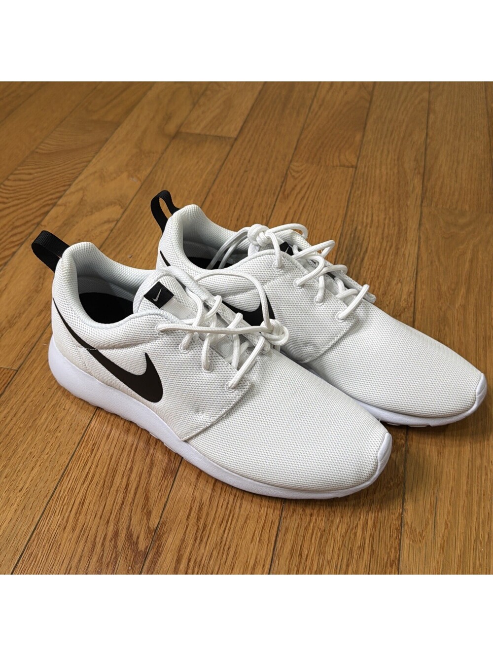 Size US 11 Nike Women’s Roshe One Running Shoes White/Black 844994 101